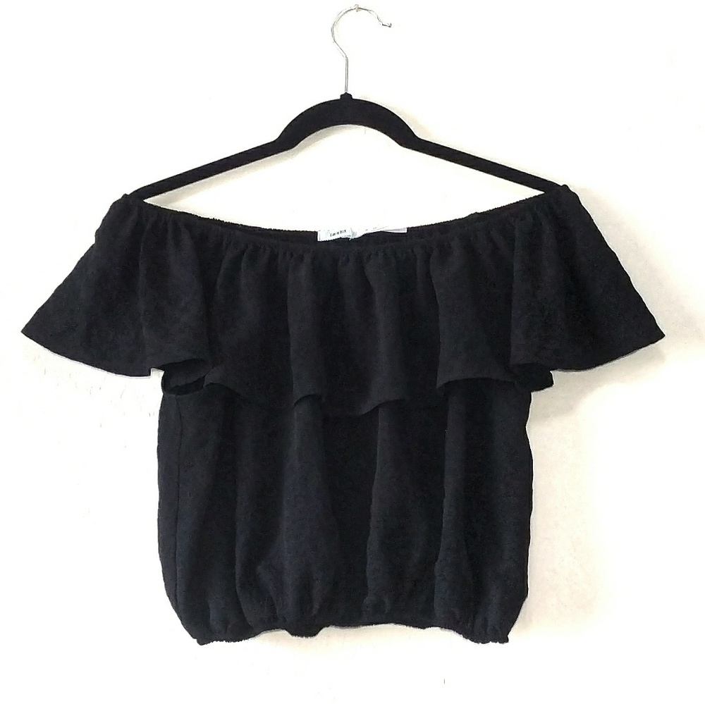 Kimchi Blue | Off the Shoulder Cropped Blouse